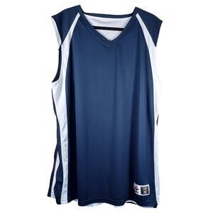 Alleson Athletic 54MMR Adult Reversible Basketball Jersey Navy/White Size XL Y2K